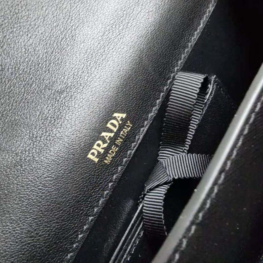Prada Ladies Saffiano Leather Mini Bag-Black 7 Prada Ladies Saffiano Leather Mini Bag-Black - Image 7