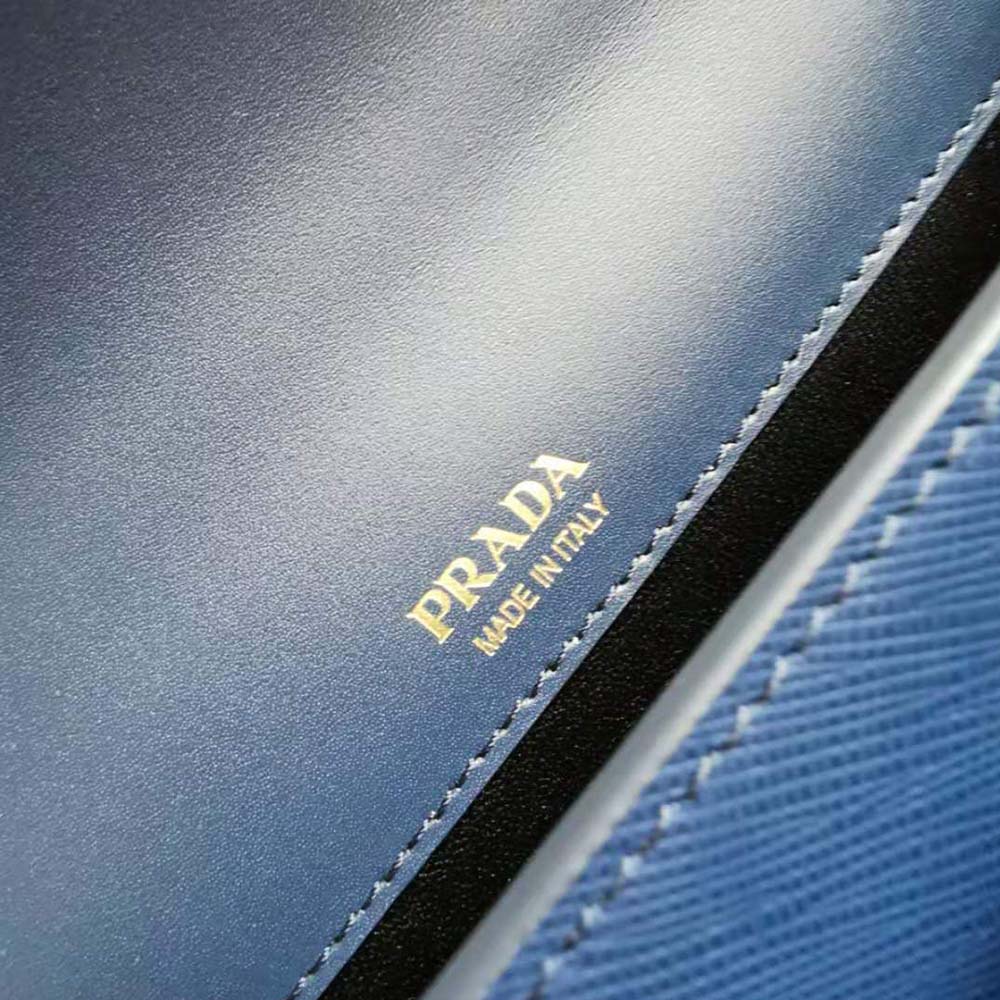 Prada Ladies Saffiano Leather Mini Bag-Navy 6 Prada Ladies Saffiano Leather Mini Bag-Navy - Image 6