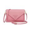 Prada Ladies Saffiano Leather Mini Bag-Pink 12 Prada Ladies Saffiano Leather Mini Bag