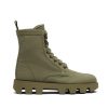 Prada Women Denim Laced Booties-Green
