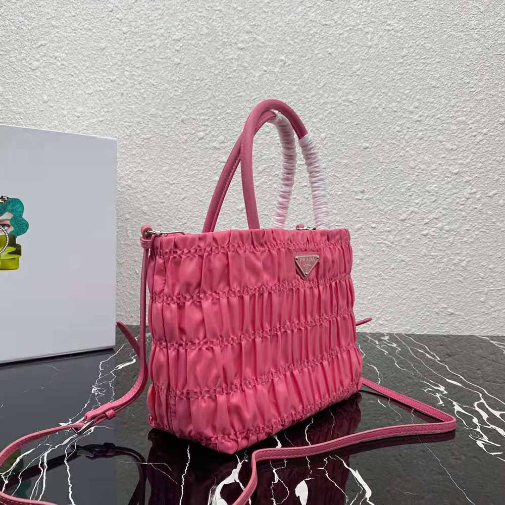 prada pink nylon tote