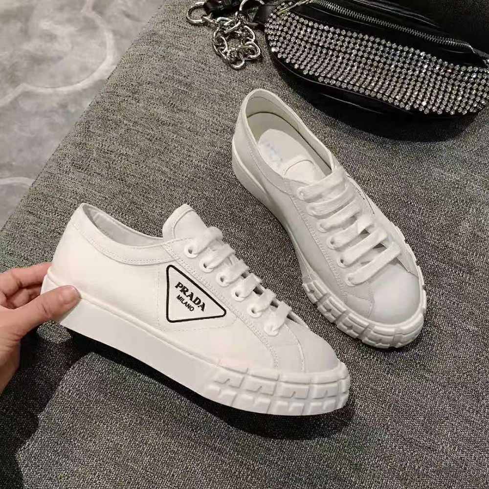 gabardine fabric sneakers