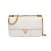 Prada Women Medium Leather Prada Diagramme Bag