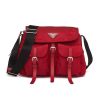 Prada Women Nylon Shoulder Bag-Red 11 Prada Women Nylon Shoulder Bag