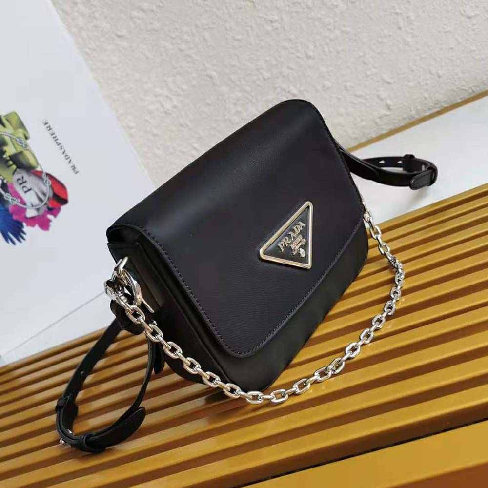 Nylon and leather best sale prada identity shoulder bag