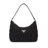 Prada Women Nylon and Saffiano Leather Mini Bag