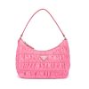Prada Women Nylon and Saffiano Leather Mini Bag