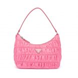 Prada Women Nylon and Saffiano Leather Mini Bag