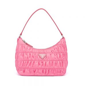 Prada Mini Bag Nylon and Saffiano Leather Pink in Nylon/Leather