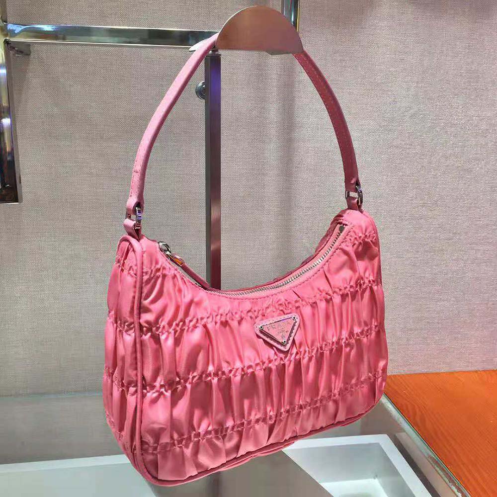 Leather mini bag Prada Pink in Leather - 16489910