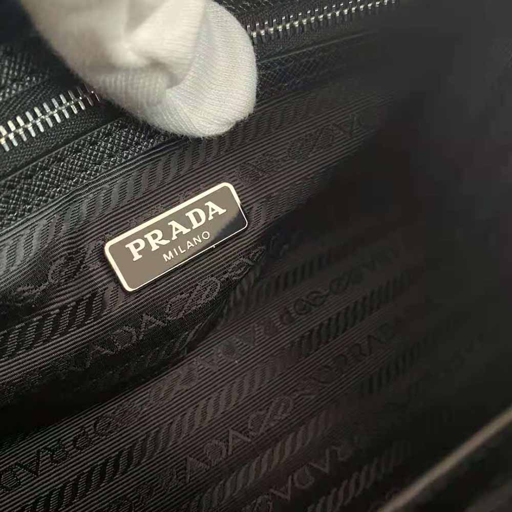 Prada Tag Inside Authentic Prada Black Nylon Messenger Bag – Paris