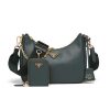 Prada Women Prada Re-Edition 2005 Saffiano Leather Bag-Green 11 Prada Women Prada Re-Edition 2005 Saffiano Leather Bag
