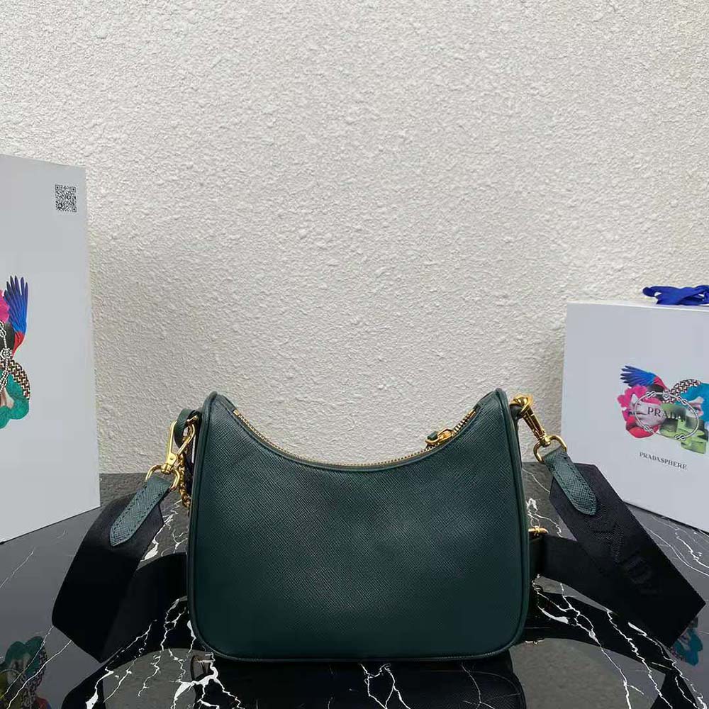 Prada Re-edition 2005 Saffiano Leather Bag in Green