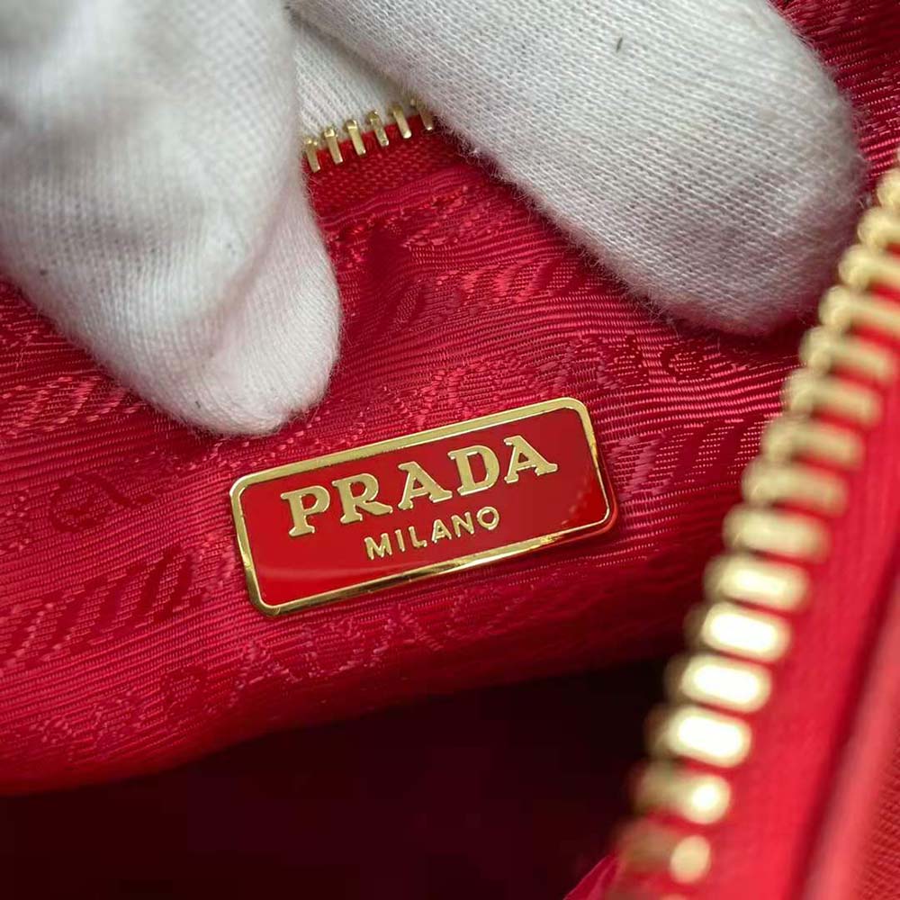 Prada Women Prada Re-Edition 2005 Saffiano Leather Bag-Red 10 Prada Women Prada Re-Edition 2005 Saffiano Leather Bag-Red - Image 10