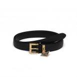Prada Women Saffiano Leather Belt-Black