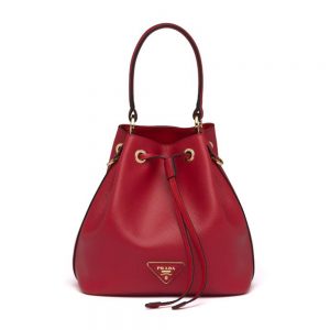 Prada Women Saffiano Leather Bucket Bag