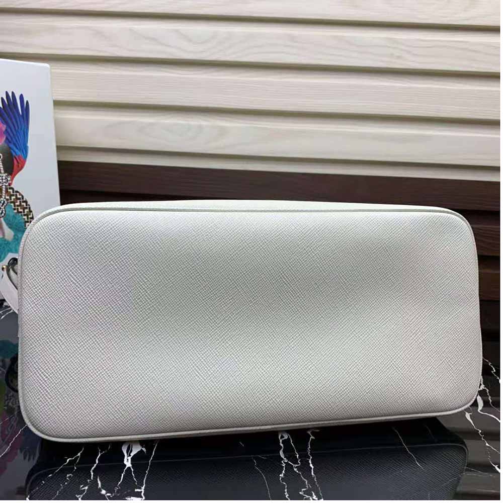 Prada Women Saffiano Leather Prada Matinee Bag-White 5 Prada Women Saffiano Leather Prada Matinee Bag-White - Image 5