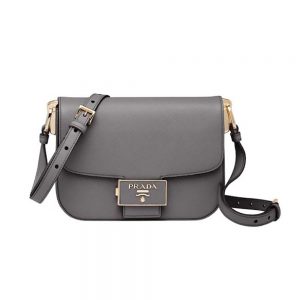 Prada Women Saffiano Leather Prada Embleme Bag
