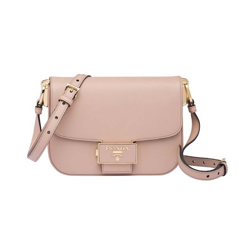 83 Images Of Prada 1bd217 Embleme Saffiano Leather Bag In Pink Saffiano 