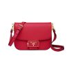 Prada Women Saffiano Leather Prada Embleme Bag