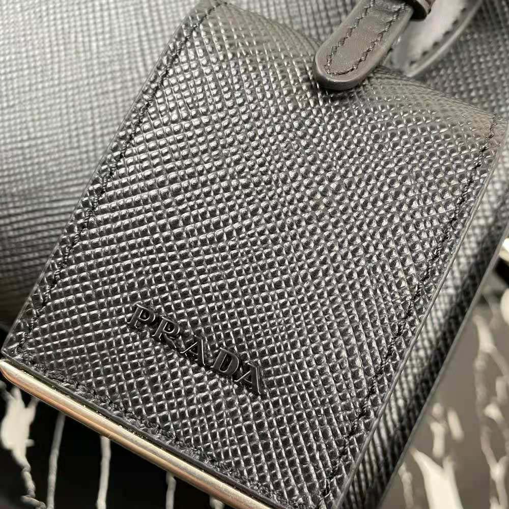 Prada Women Saffiano Leather Prada Monochrome Bag-Black 10 Prada Women Saffiano Leather Prada Monochrome Bag-Black - Image 10