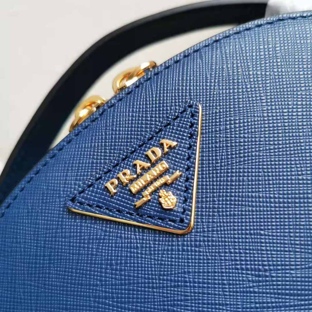 Shoulder bags Prada - Odette blue saffiano leather handbag