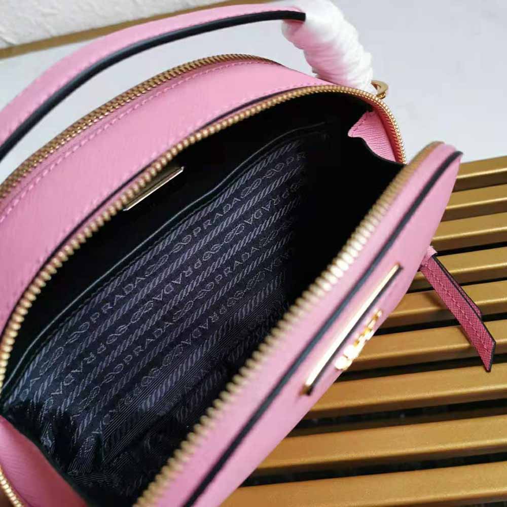 Prada Odette Saffiano Mini Bag - Pink