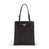 Prada Women Satin Handbag with Decoration-Black 12 Prada Women Satin Handbag with Decoration