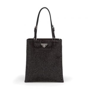 Prada Women Satin Handbag with Decoration