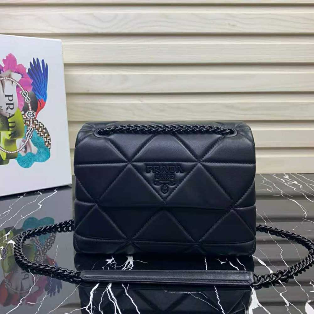 Prada Women Small Nappa Leather Prada Spectrum Bag-Black 2 Prada Women Small Nappa Leather Prada Spectrum Bag-Black - Image 2