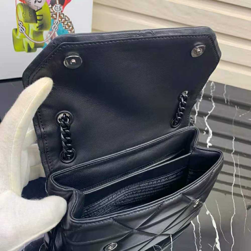 Prada Women Small Nappa Leather Prada Spectrum Bag-Black 7 Prada Women Small Nappa Leather Prada Spectrum Bag-Black - Image 7