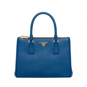 Prada Women Small Saffiano Leather Prada Galleria Bag-Navy
