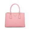 Prada Women Small Saffiano Leather Prada Galleria Bag-Pink 12 Prada Women Small Saffiano Leather Prada Galleria Bag-Pink