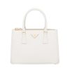 Prada Women Small Saffiano Leather Prada Galleria Bag-White
