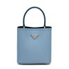 Prada Women Small Saffiano Leather Prada Panier Bag-Blue 11 Prada Women Small Saffiano Leather Prada Panier Bag