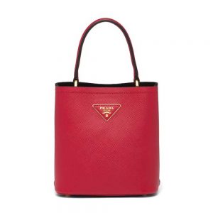 Prada Women Small Saffiano Leather Prada Panier Bag