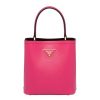Prada Women Small Saffiano Leather Prada Panier Bag