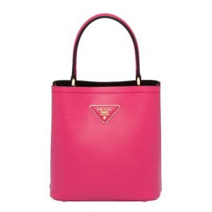 Prada Women Small Saffiano Leather Prada Panier Bag