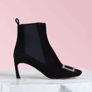 Roger Vivier Women Trompette Chelsea Boots in 6.5 cm Heel-Black