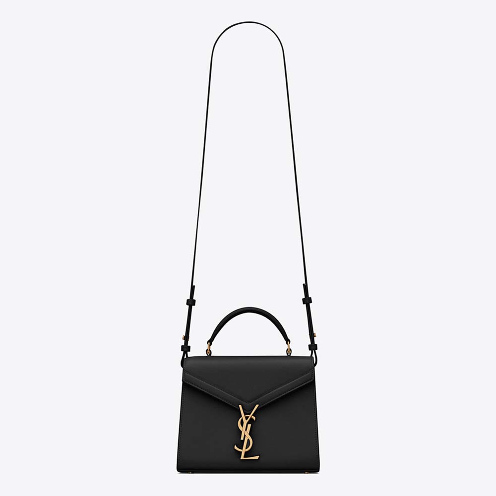 Saint Laurent YSL Women Cassandra Mini Top Handle Bag in Grain DE