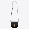 Saint Laurent YSL Women Kaia Small Satchel in Crocodile-Embossed Leather