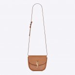 Saint Laurent YSL Women Kaia Small Satchel in Smooth Vintage Leather-Brown