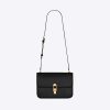 Saint Laurent YSL Women Le Carre Satchel in Box Saint Laurent Lleather-Black