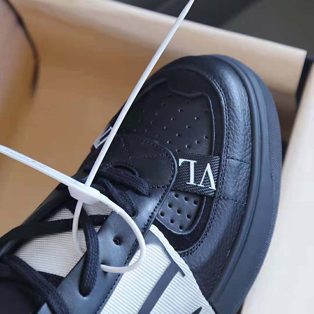 calfskin vl7n sneaker with bands