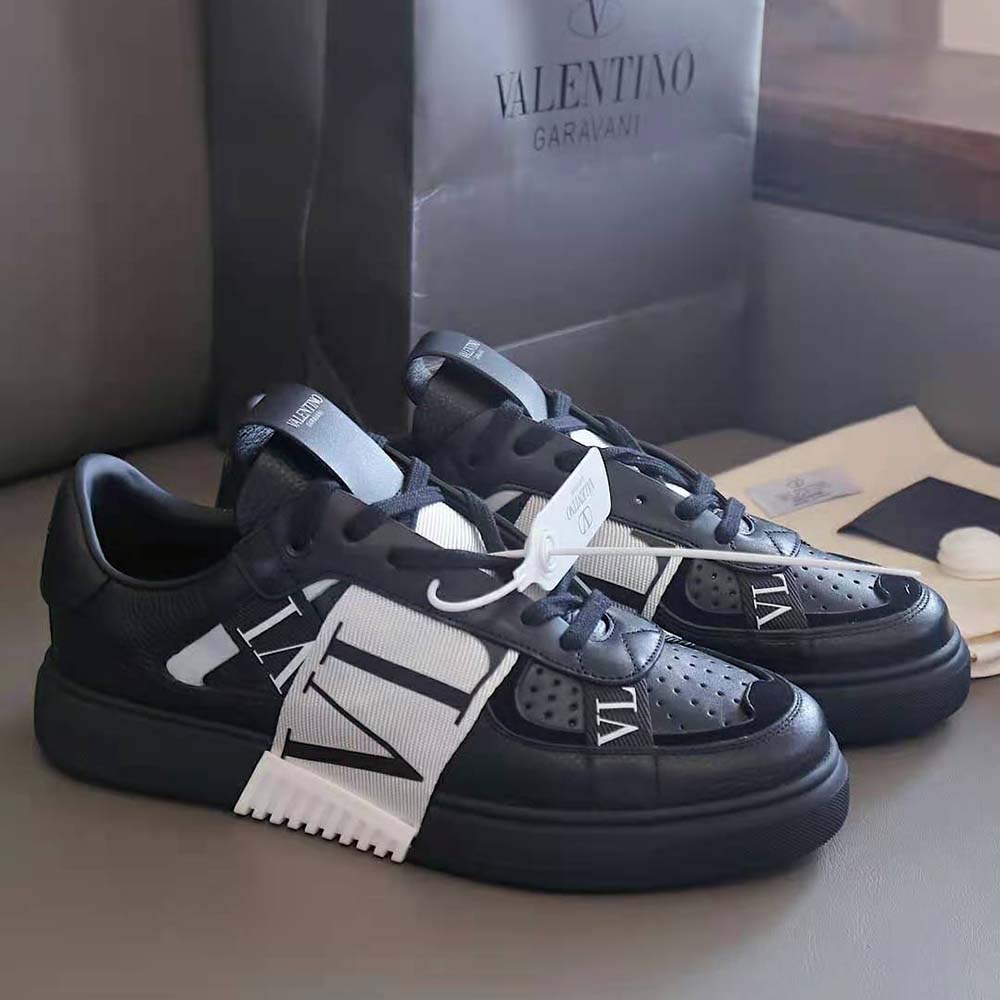 calfskin vl7n sneaker with bands