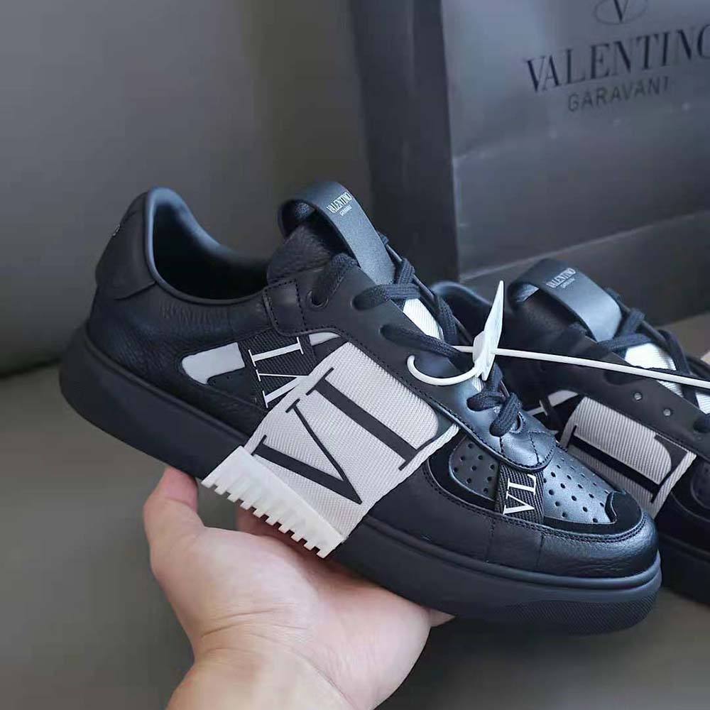 calfskin vl7n sneaker with bands