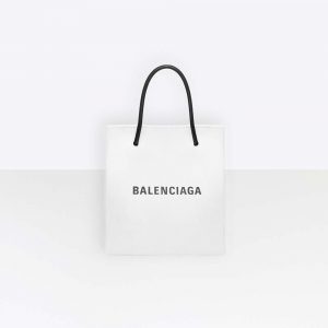 Balenciaga Women Shopping XXS North South Tote Bag in Squared Calfskin Bag