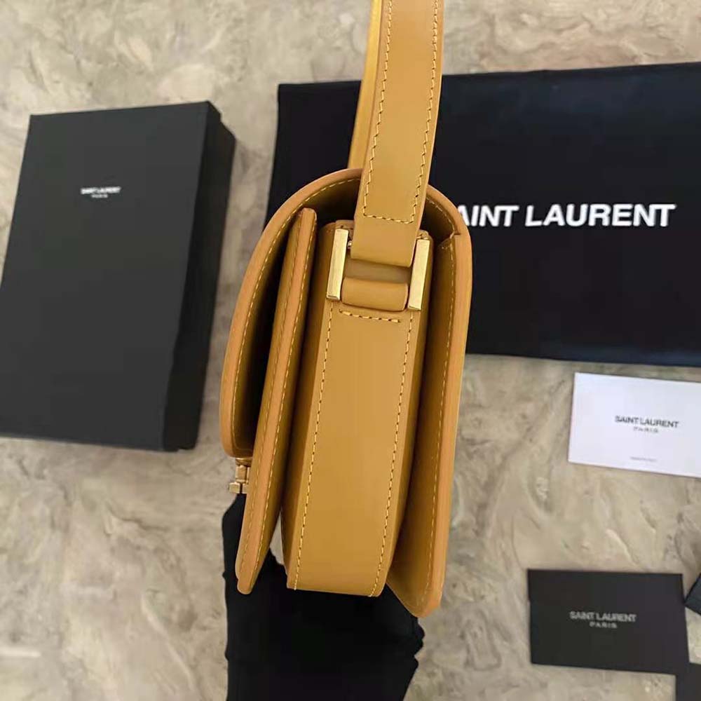 SOLFERINO SMALL SATCHEL IN BOX SAINT LAURENT LEATHER, Saint Laurent