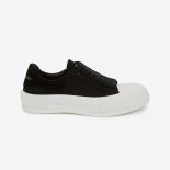 Alexander Mcqueen Women Deck Lace Up Plimsoll-Black
