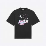 Balenciaga Men Love Bear XL T-shirt in Black and Multicolor Vintage Jersey